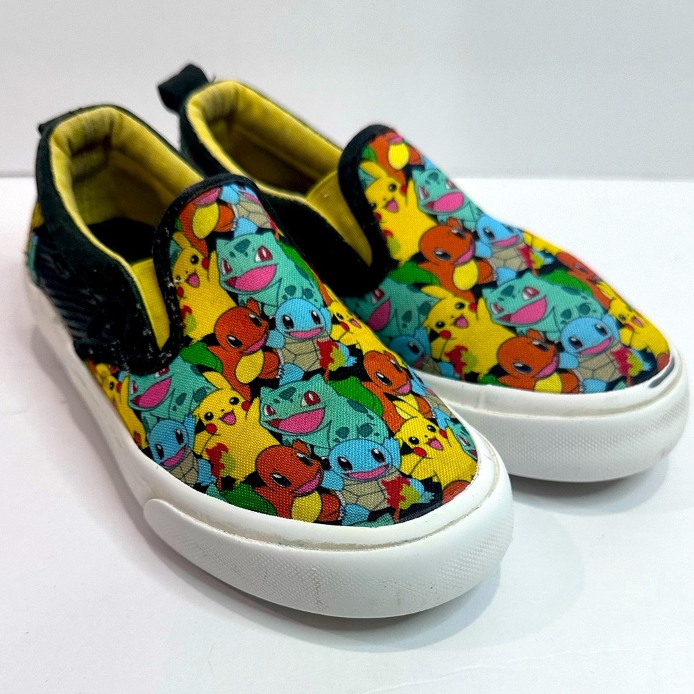 Used kids Ground up Pokémon slip ons sz.13